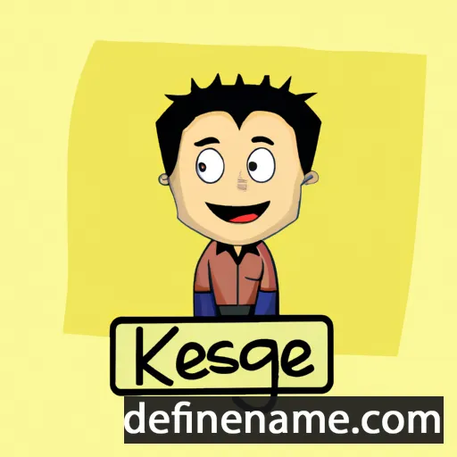 cartoon of the name Kesang