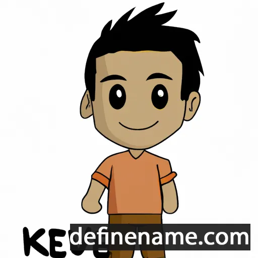 cartoon of the name Keshav