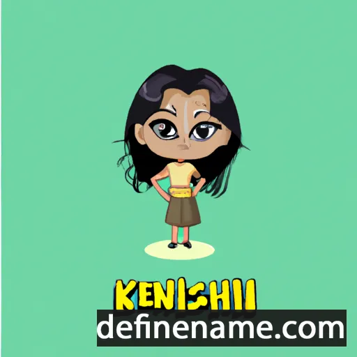 cartoon of the name Keshini