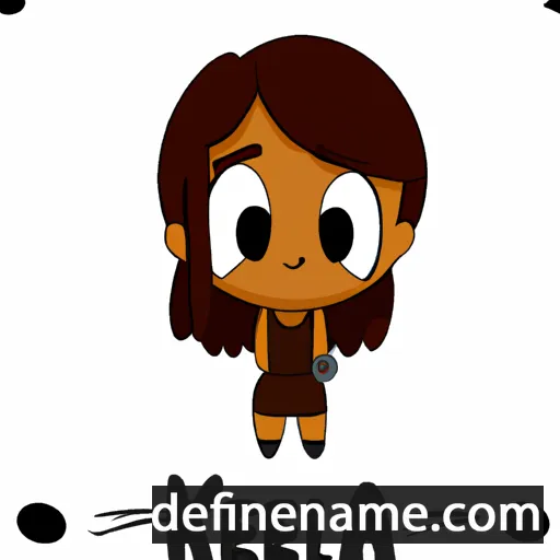 cartoon of the name Keyla