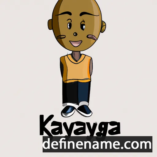 cartoon of the name Kganya