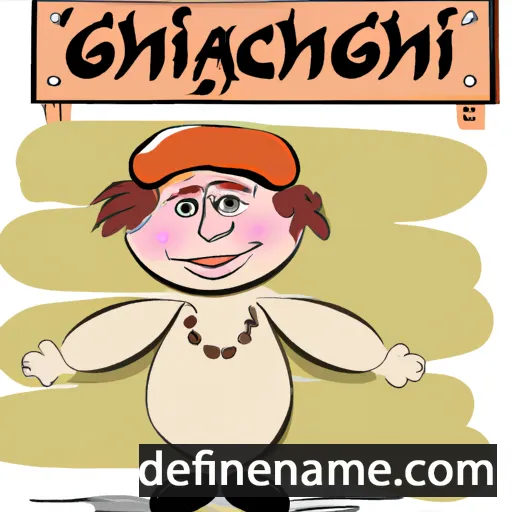 cartoon of the name Khachig