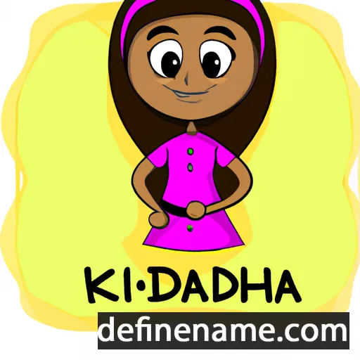 cartoon of the name Khadika