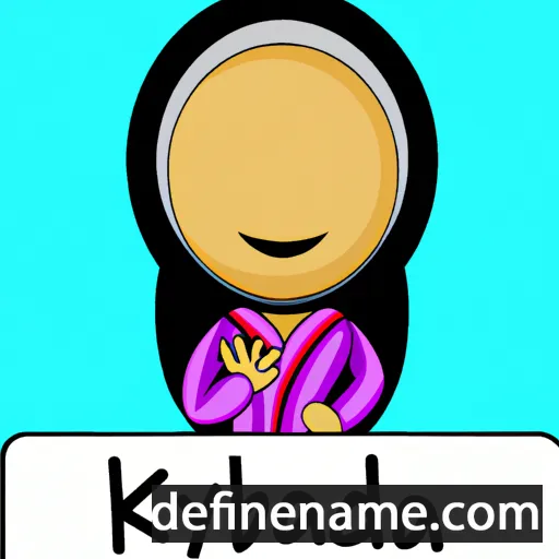 cartoon of the name Khadiyah