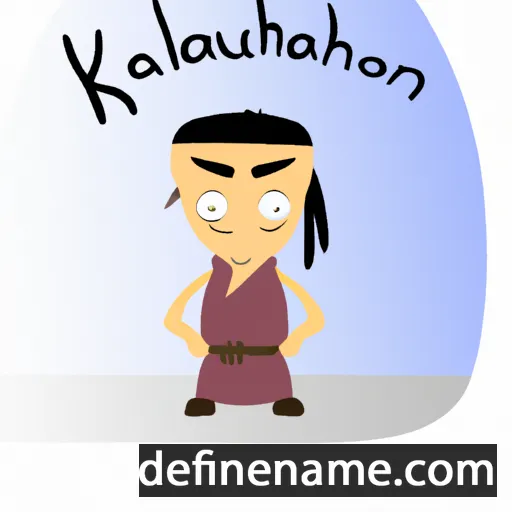 cartoon of the name Khaliun