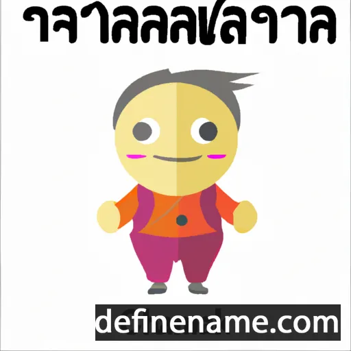 cartoon of the name Khamchanh