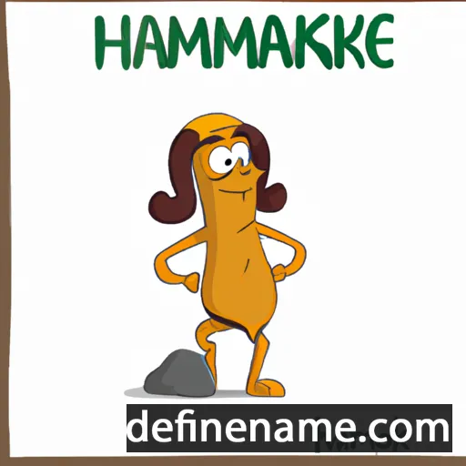 cartoon of the name Khamlek