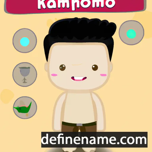 cartoon of the name Khamphong