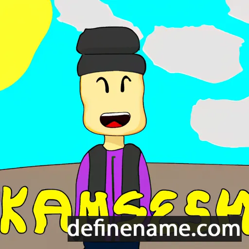 cartoon of the name Khamseng