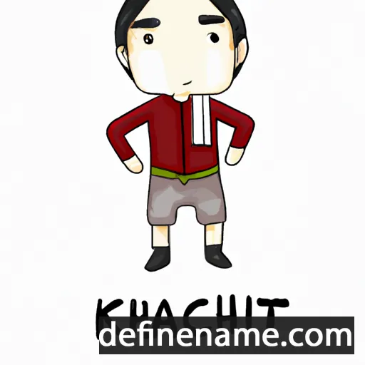 cartoon of the name Khanchit