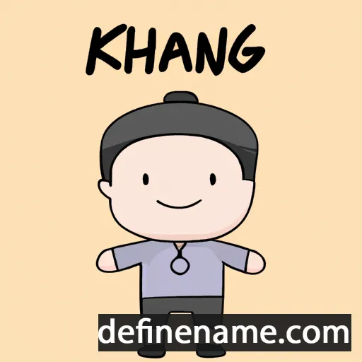 cartoon of the name Khang