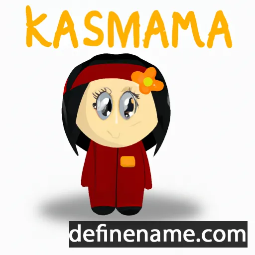 cartoon of the name Kharisma