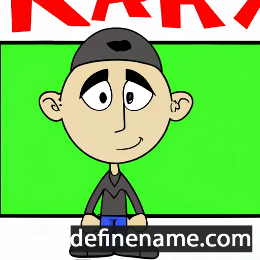 cartoon of the name Khary