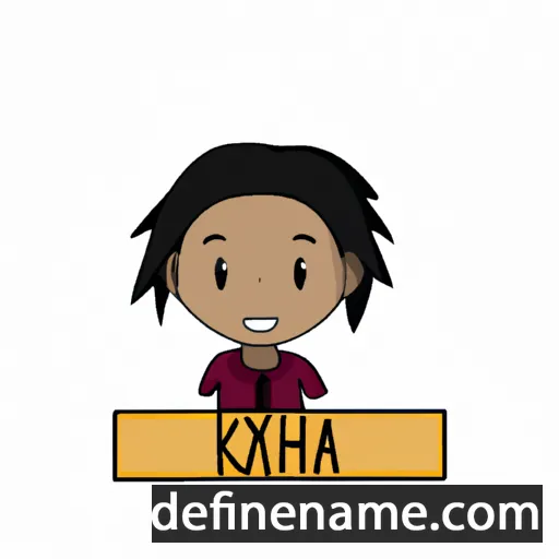 cartoon of the name Khaya