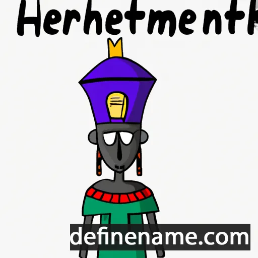 cartoon of the name Khenemetneferhedjet