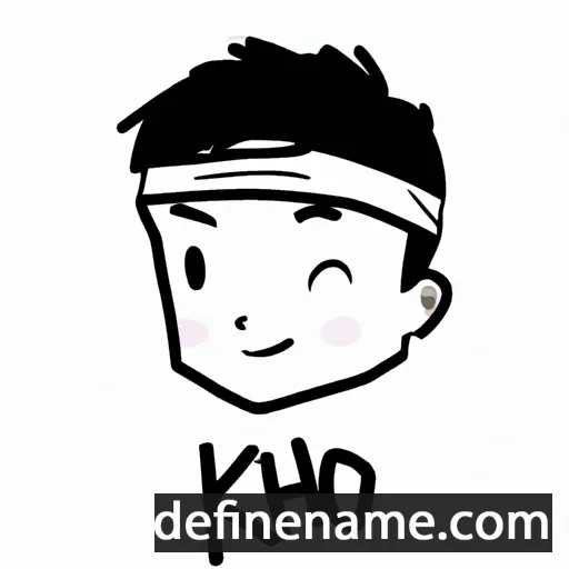 cartoon of the name Khoa