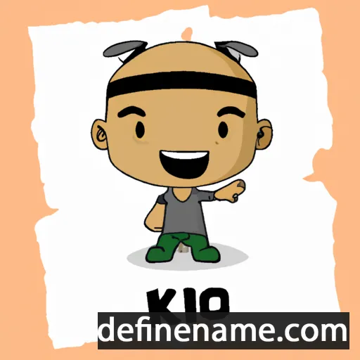 cartoon of the name Khoi