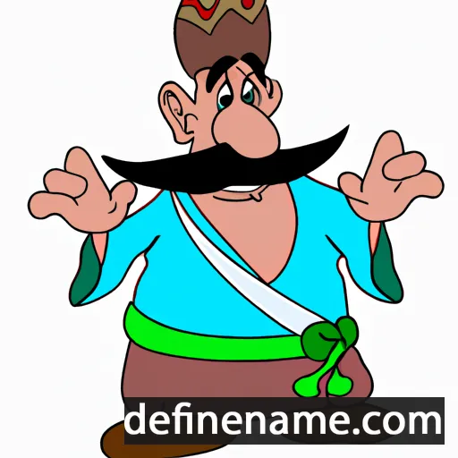 cartoon of the name Khosrau