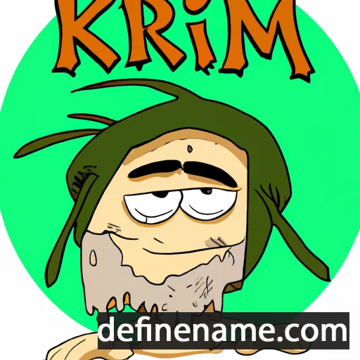 cartoon of the name Khrim