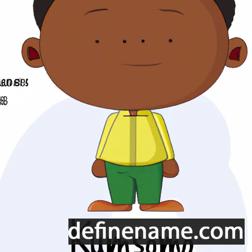 cartoon of the name Khumiso