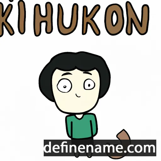 cartoon of the name Khunakorn