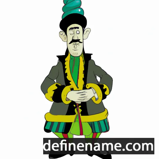 cartoon of the name Khunkar-pasha