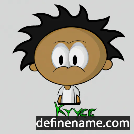 cartoon of the name Khyree