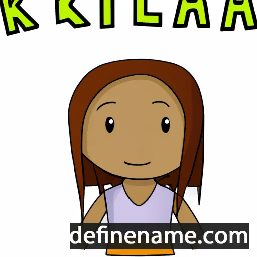 cartoon of the name Kiala