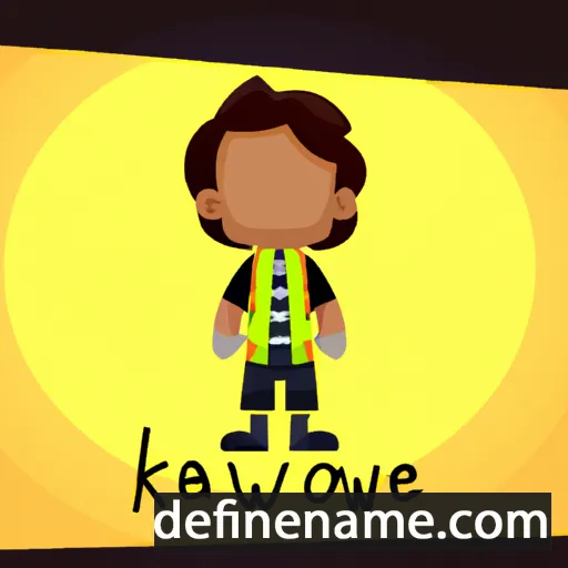 cartoon of the name Kiawe