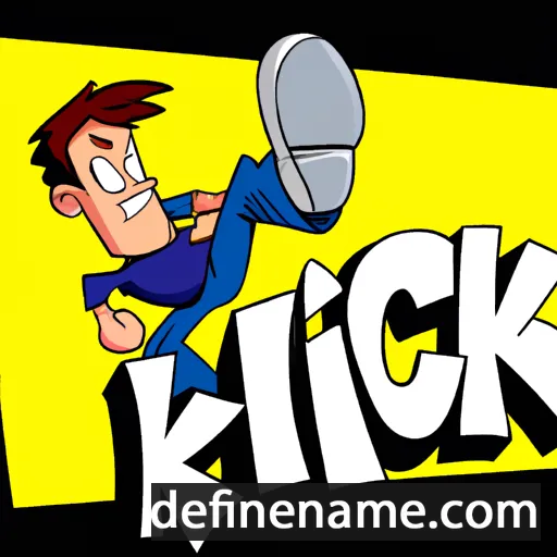 cartoon of the name Kick