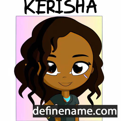 cartoon of the name Kiersha