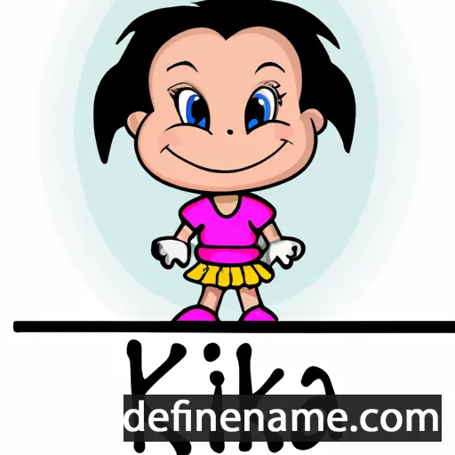 cartoon of the name Kika