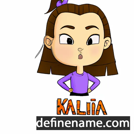 cartoon of the name Kiliána