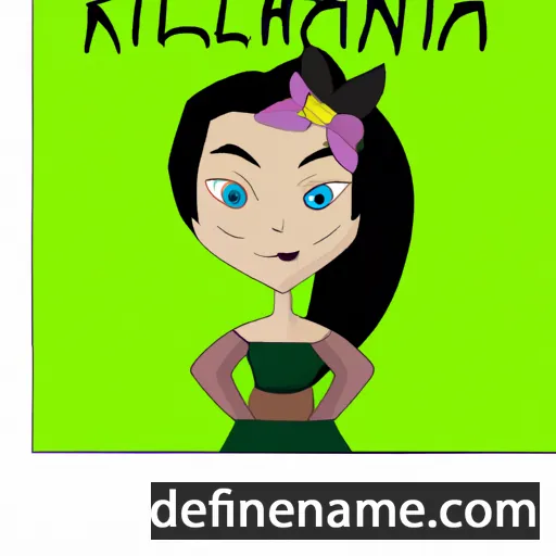 cartoon of the name Kiliana