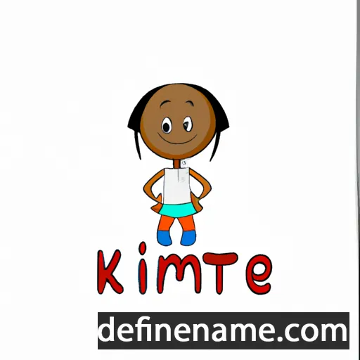 cartoon of the name Kimete