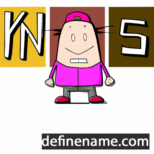 cartoon of the name Kincs