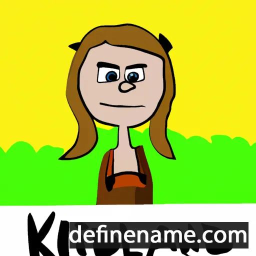 cartoon of the name Kindall