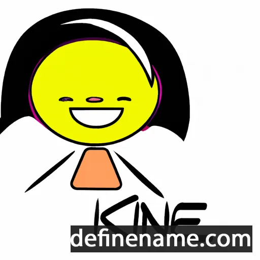 cartoon of the name Kinê