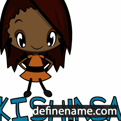 cartoon of the name Kinnesha