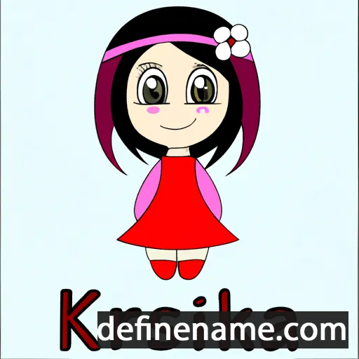 cartoon of the name Kirsika