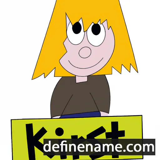 cartoon of the name Kirst