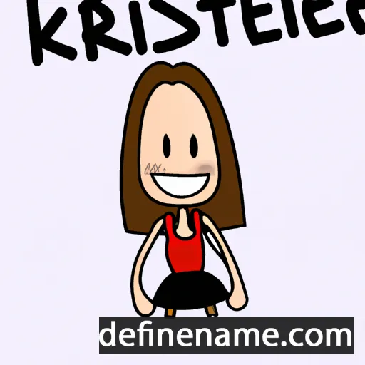 cartoon of the name Kirste