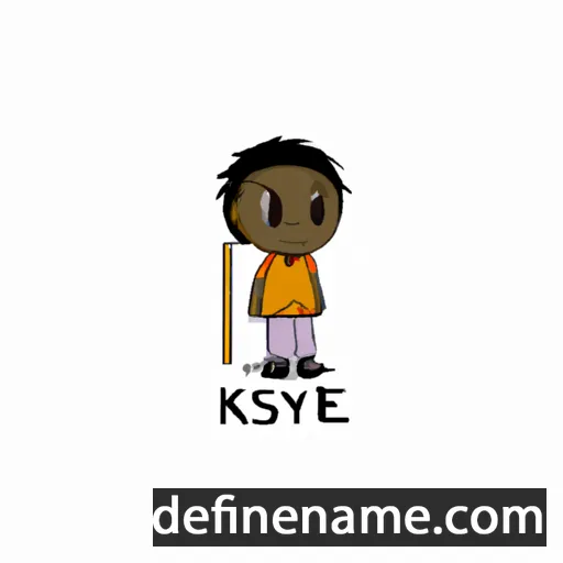 cartoon of the name Kisakye