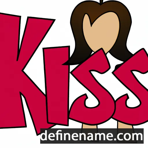 cartoon of the name Kiss