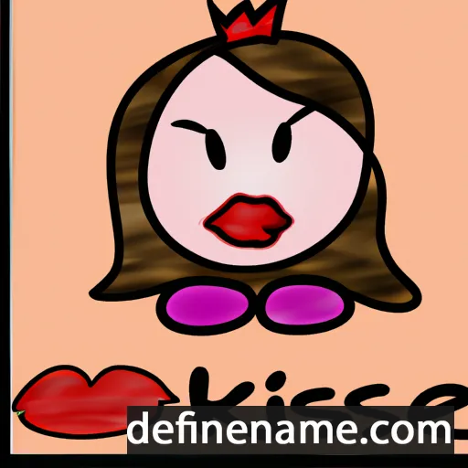 cartoon of the name Kissie