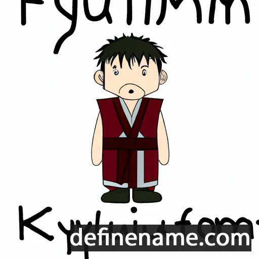 cartoon of the name Kiyofumi