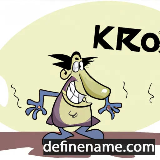 cartoon of the name Kizor