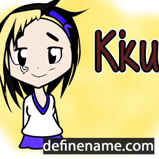 cartoon of the name Kizuki