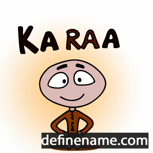 cartoon of the name Kjara