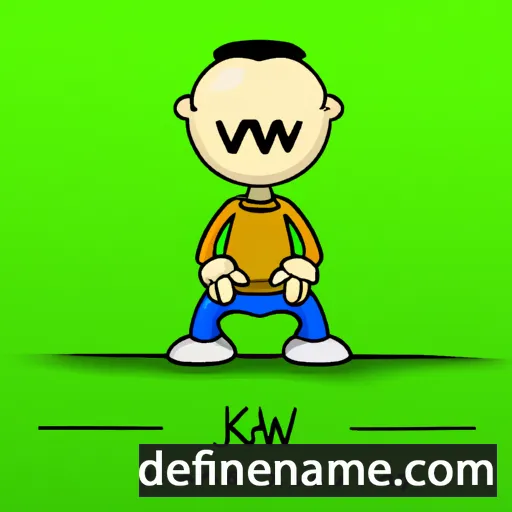 cartoon of the name Kjaw